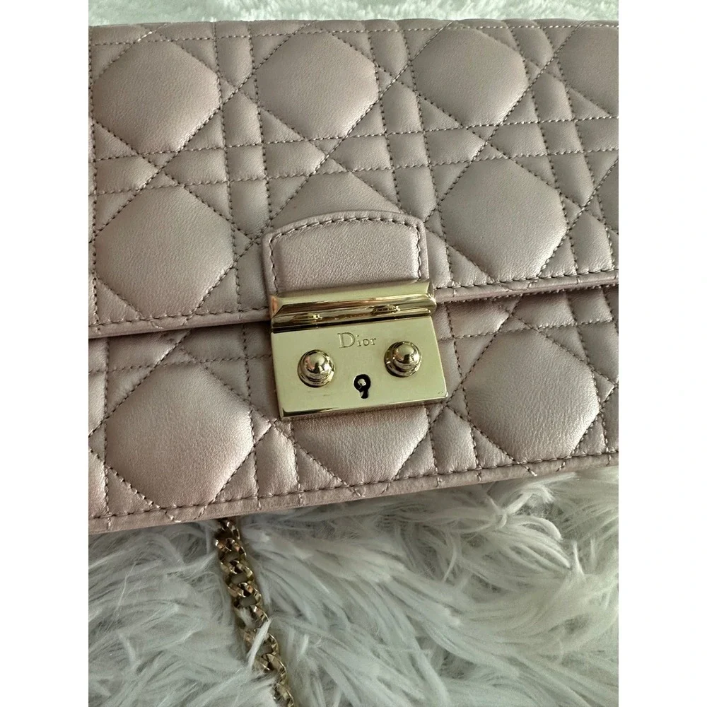 Christian Dior Miss Dior Cannage Leather Pink Bag Handbag